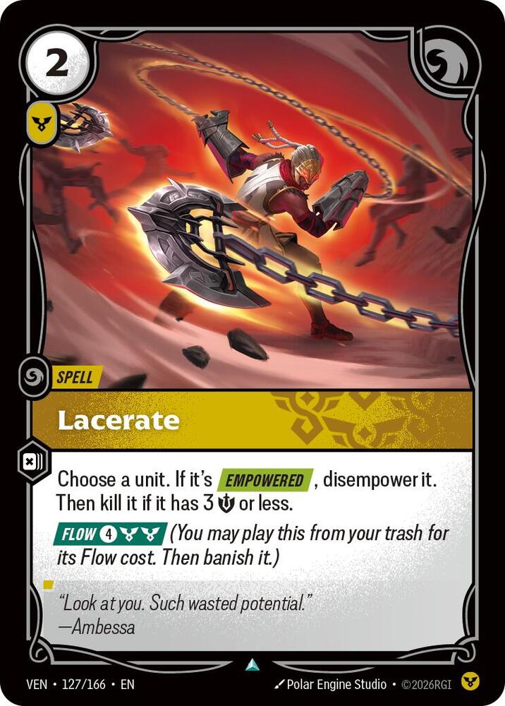 Vendetta - 127/166 - Lacerate - Uncommon