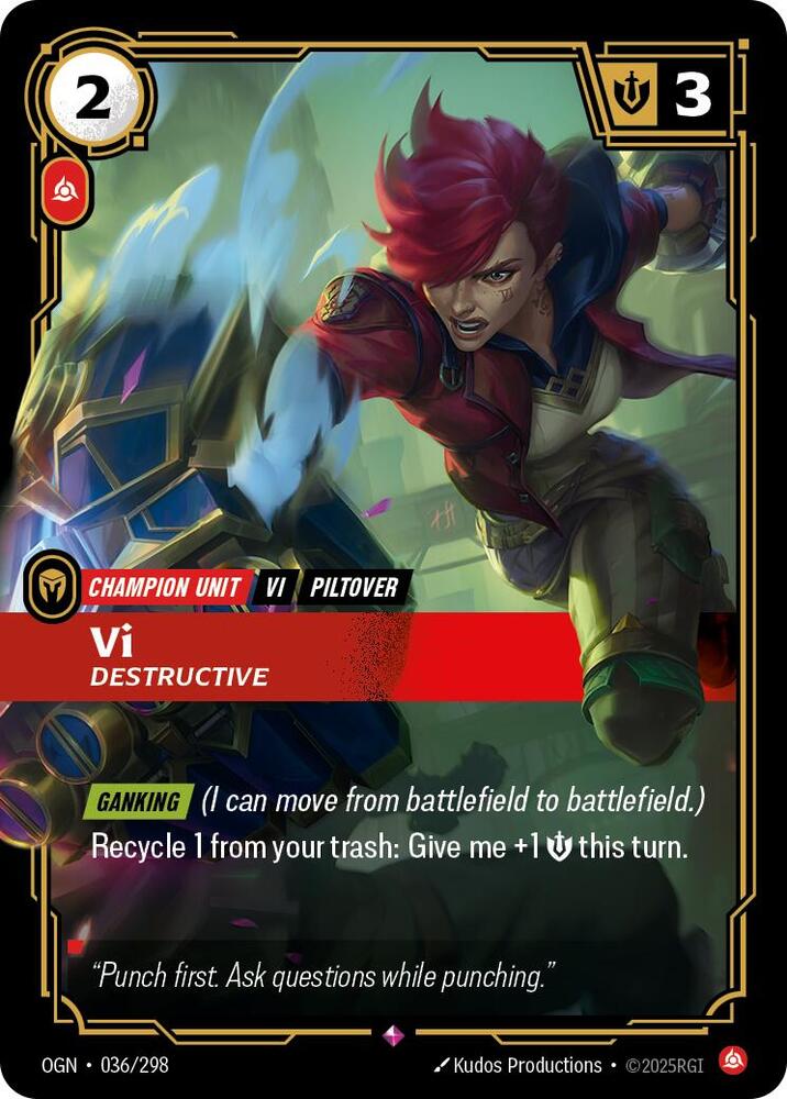 Origins - 036 - Vi Destructive - Rare - Foil