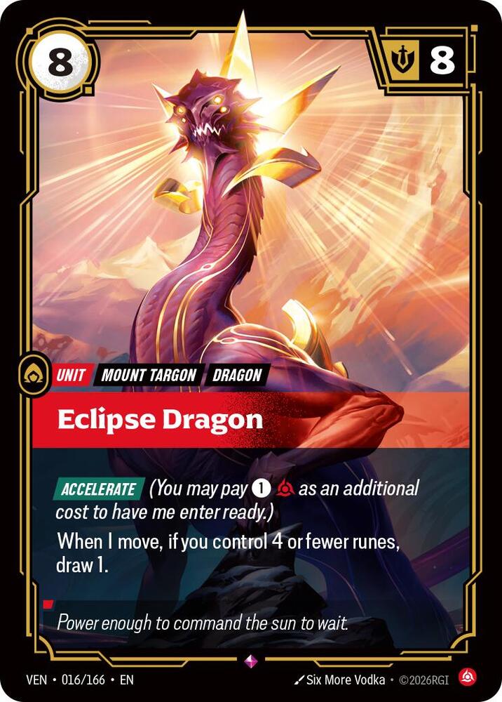 Vendetta - 016/166 - Eclipse Dragon - Rare - Foil