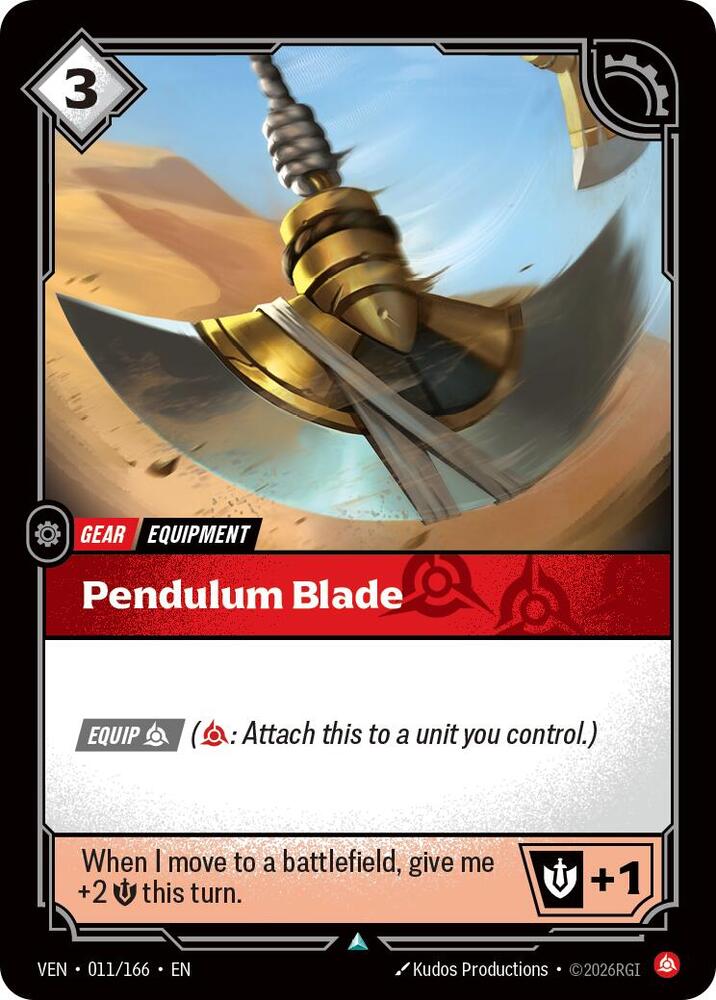 Vendetta - 011/166 - Pendulum Blade - Uncommon