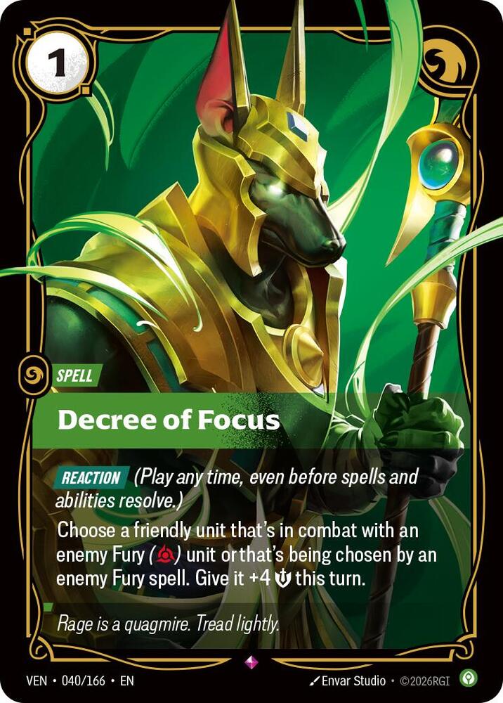 Vendetta - 040/166 - Decree of Focus - Rare - Foil