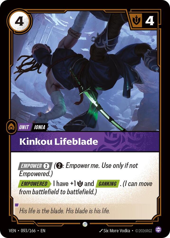Vendetta - 093/166 - Kinkou Lifeblade - Common
