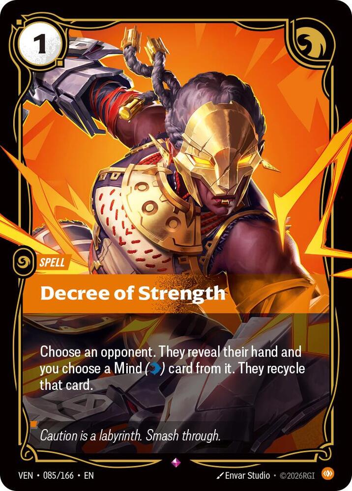 Vendetta - 085/166 - Decree of Strength - Rare - Foil