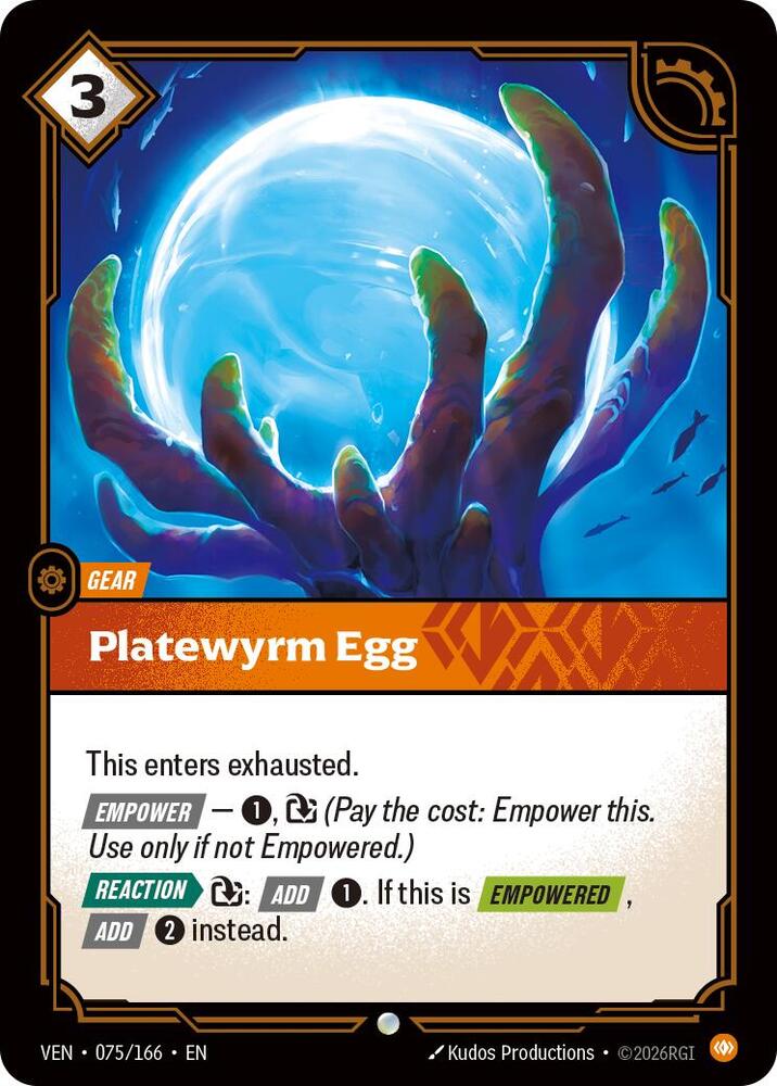 Vendetta - 075/166 - Platewyrm Egg - Common