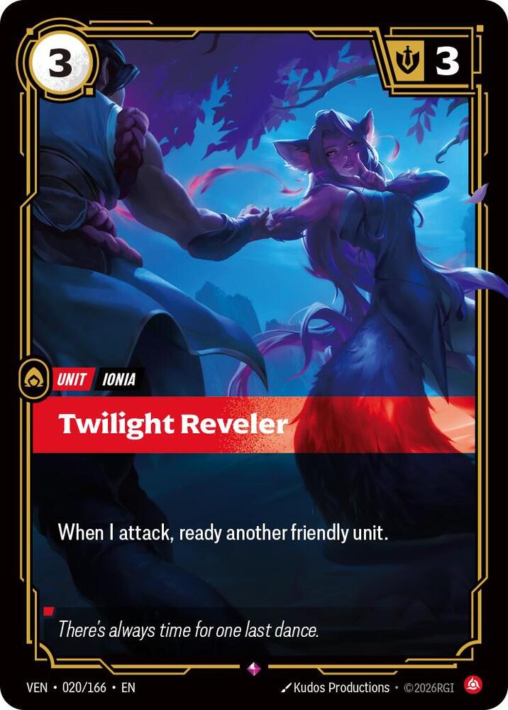 Vendetta - 020/166 - Twilight Reveler - Rare - Foil