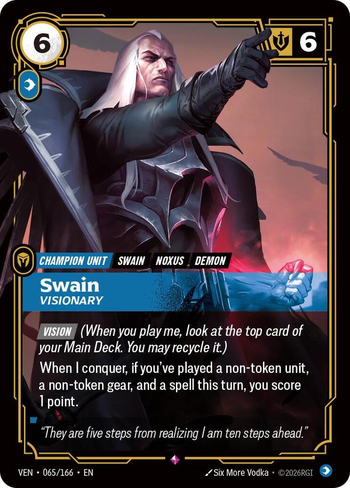 Vendetta - 065/166 - Swain, Visionary - Rare - Foil