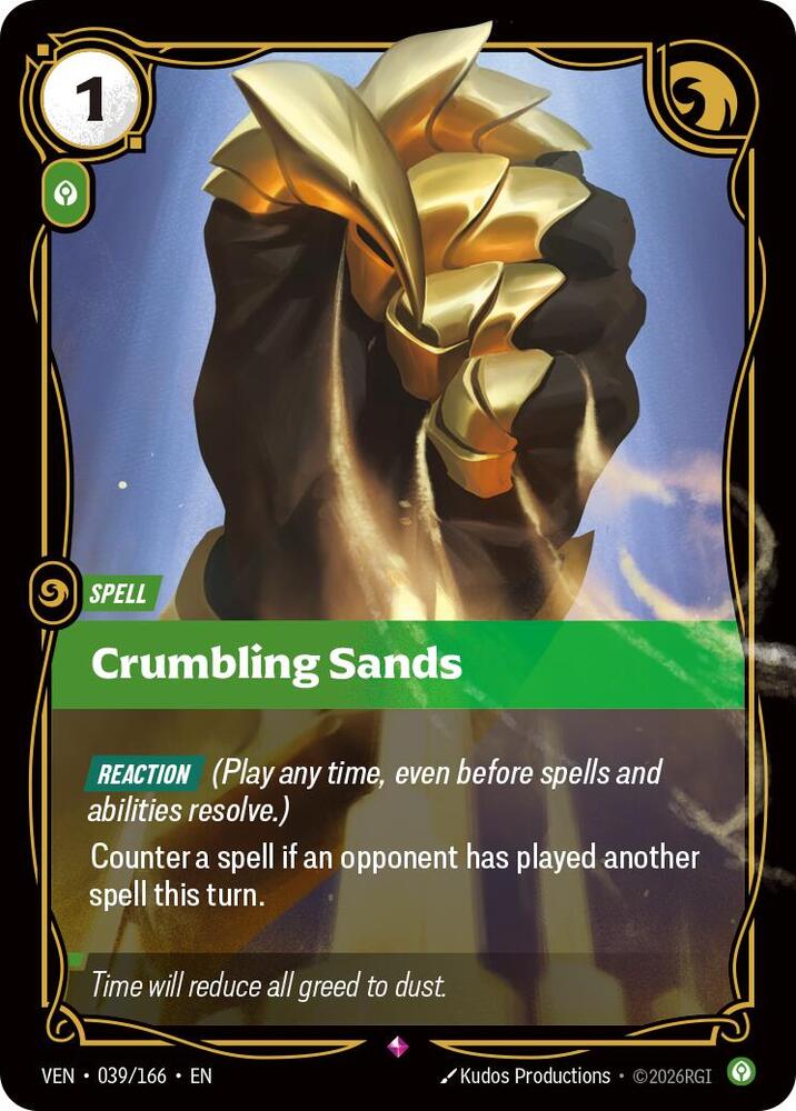 Vendetta - 039/166 - Crumbling Sands - Rare - Foil