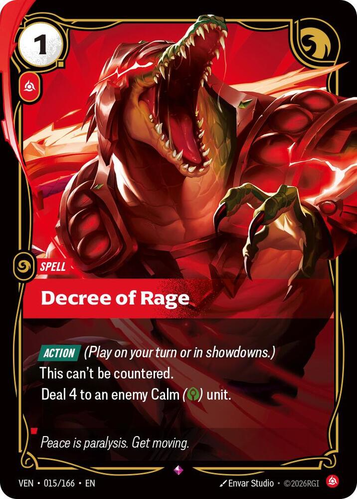 Vendetta - 015/166 - Decree of Rage - Rare - Foil