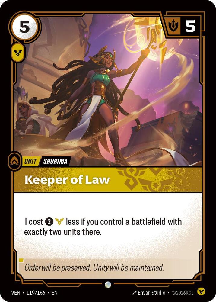 Vendetta - 119/166 - Keeper of Law - Common