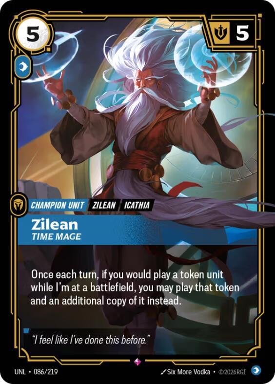 Unleashed - 086/219 - Zilean, Time Mage - Rare - Foil