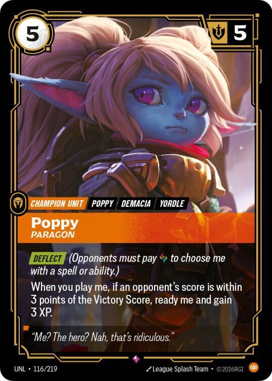 Unleashed - 116/219 - Poppy, Paragon - Rare - Foil