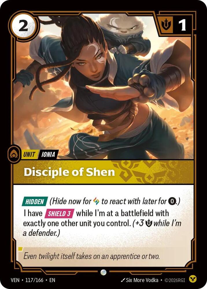 Vendetta - 117/166 - Disciple of Shen - Common