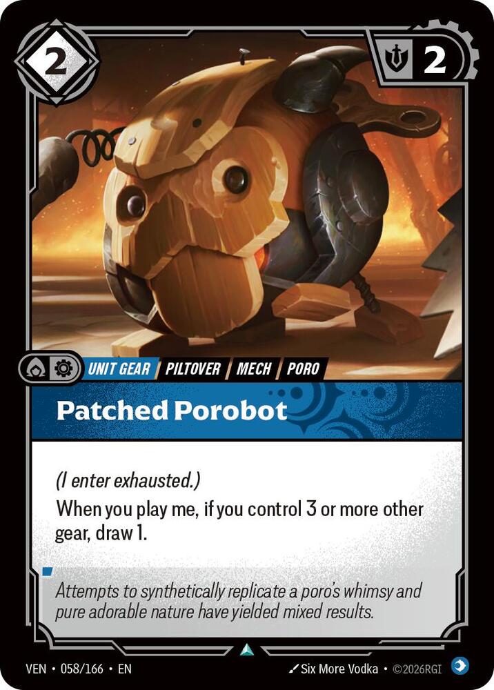 Vendetta - 058/166 - Patched Porobot - Uncommon