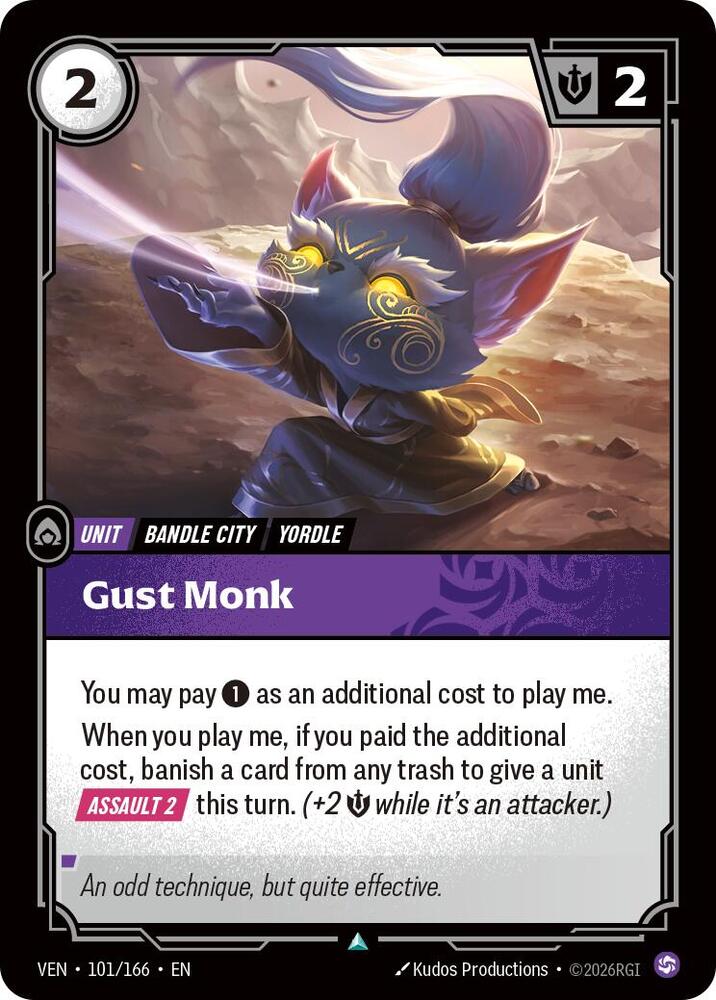 Vendetta - 101/166 - Gust Monk - Uncommon