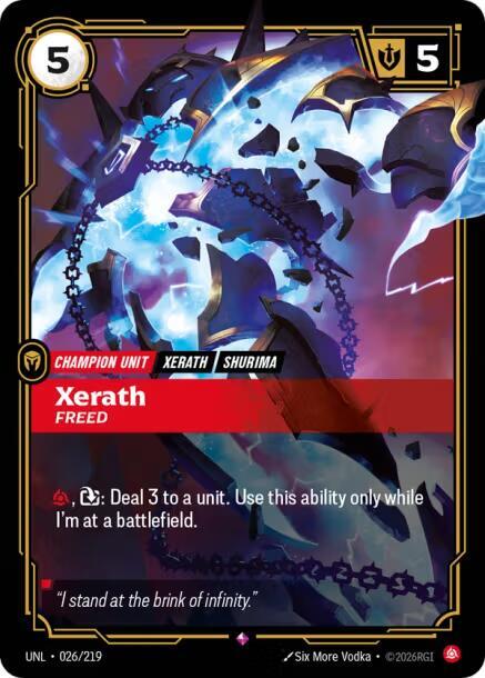Unleashed - 026/219 - Xerath, Freed - Rare - Foil