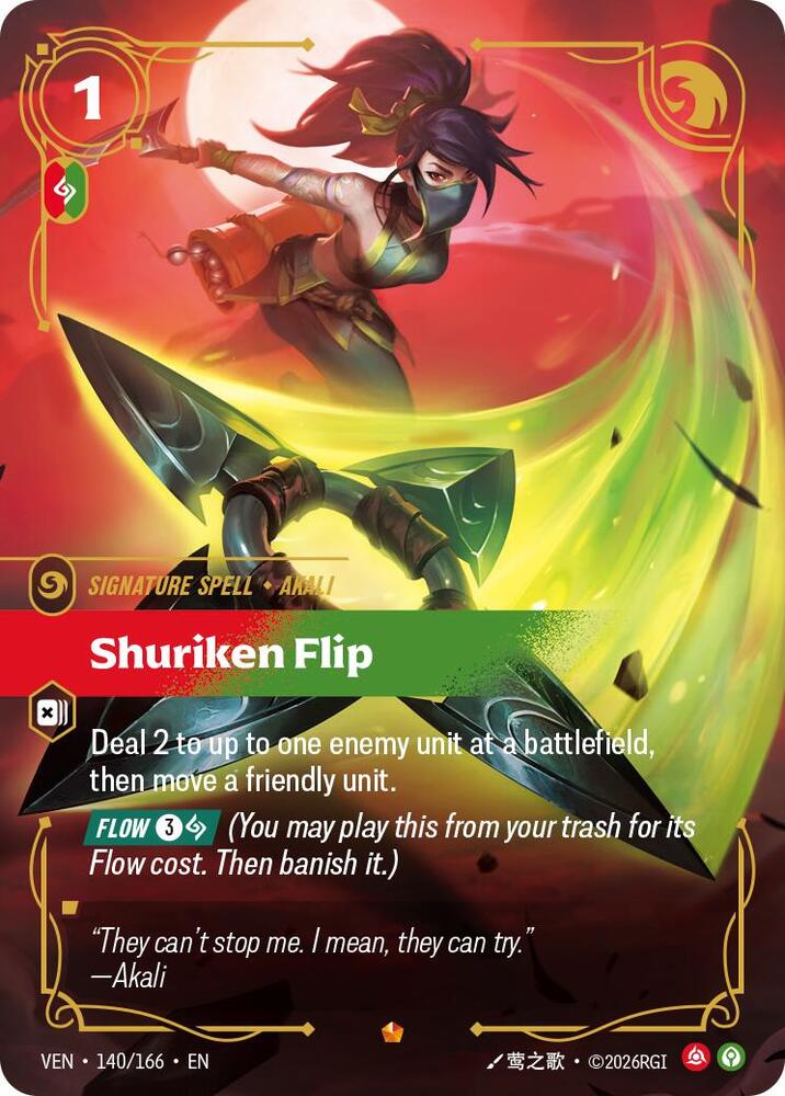 Vendetta - 140/166 - Shuriken Flip - Epic - Foil
