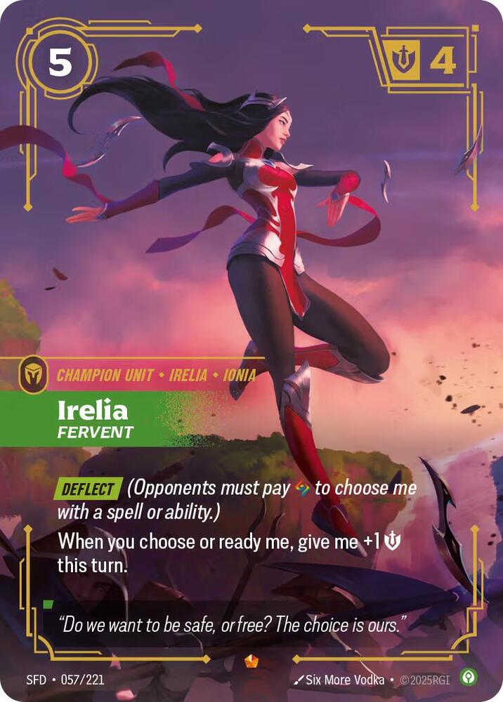 Spiritforged - 057 - Irelia Fervent - Epic - Foil