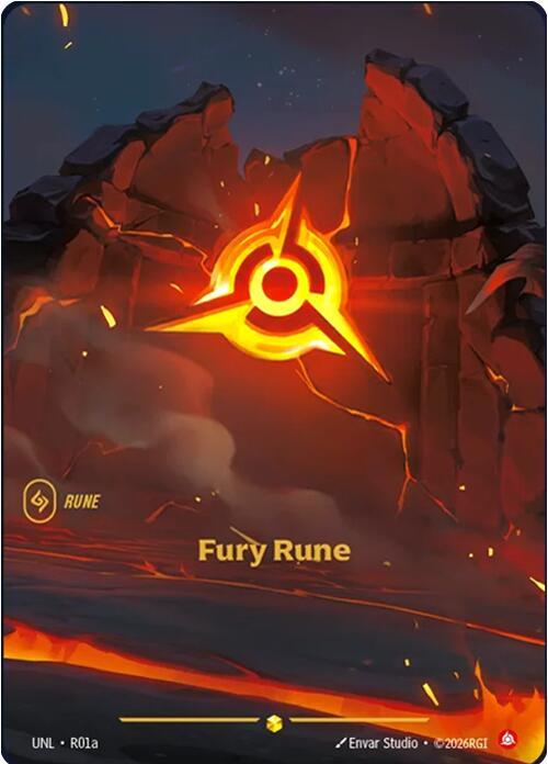 Unleashed - R01a - Fury Rune (R01a) - Showcase - Foil
