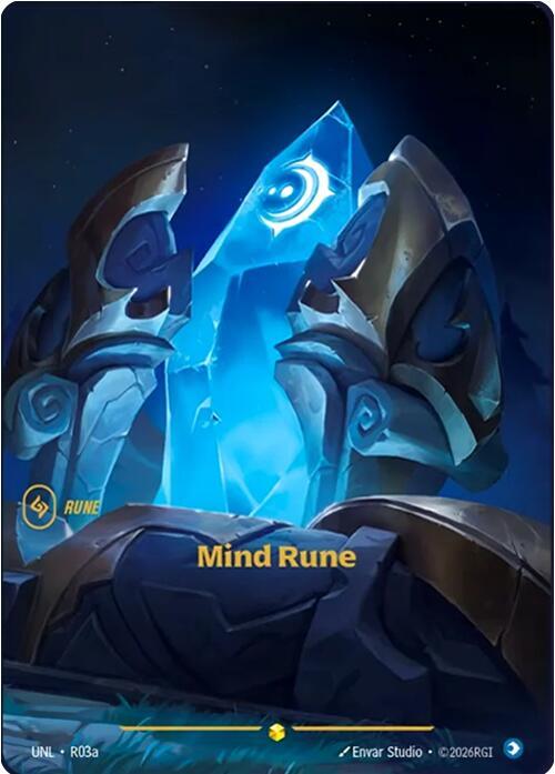 Unleashed - R03a - Mind Rune (R03a) - Showcase - Foil