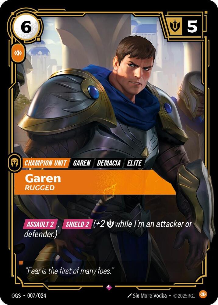 Organized Play Promotional Cards - 007/024 - Garen, Rugged - Promo - Foil