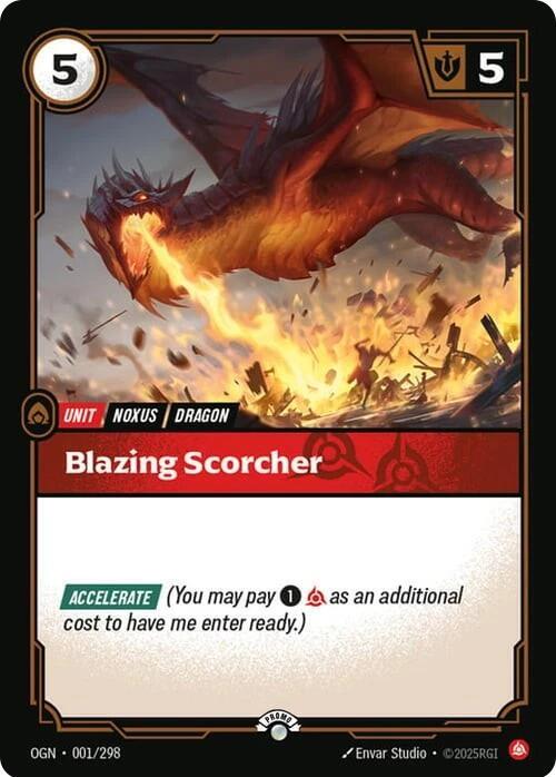 Organized Play Promotional Cards - 001/298 - Blazing Scorcher - Promo - Foil