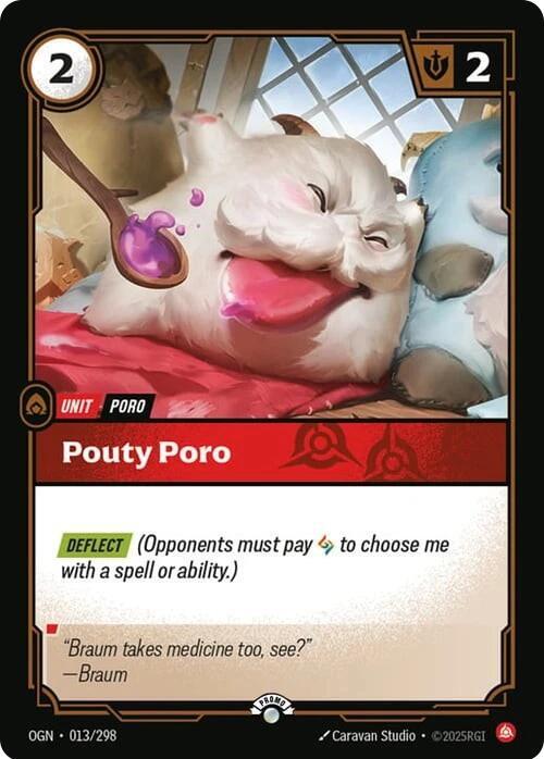 Organized Play Promotional Cards - 013/298 - Pouty Poro - Promo - Foil
