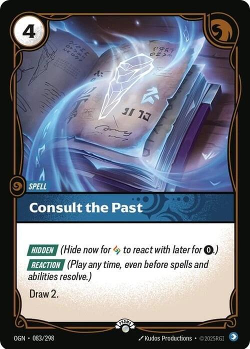 Organized Play Promotional Cards - 083/298 - Consult the Past - Promo - Foil