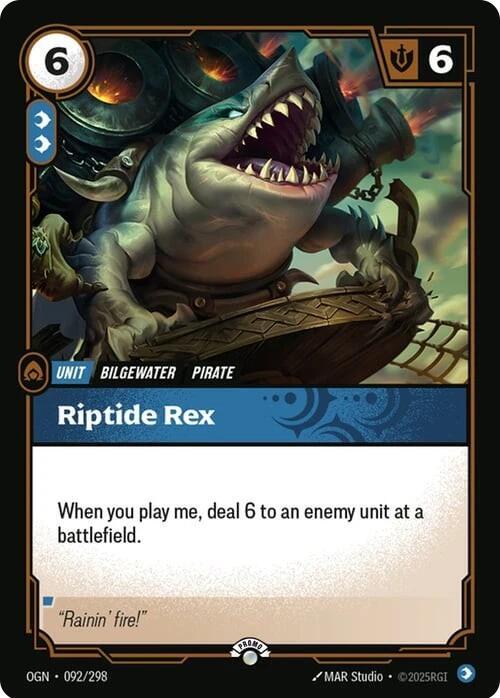 Organized Play Promotional Cards - 092/298 - Riptide Rex - Promo - Foil