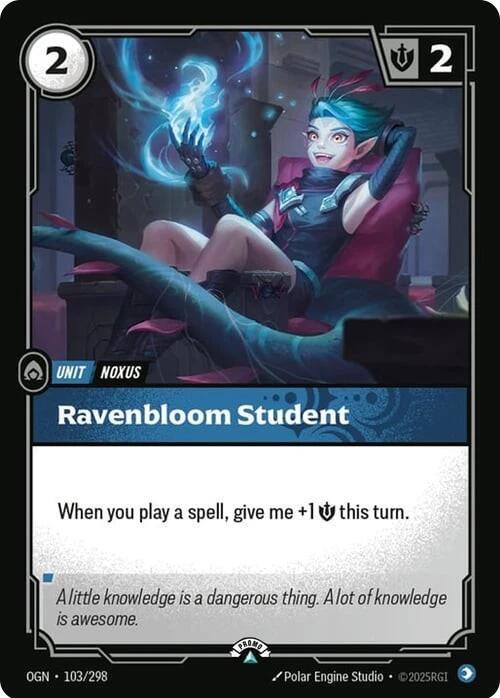 Organized Play Promotional Cards - 103/298 - Ravenbloom Student - Promo - Foil