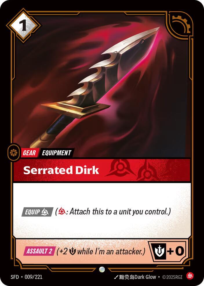 Organized Play Promotional Cards - 009/221 - Serrated Dirk - Promo - Foil