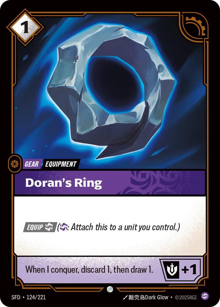 Organized Play Promotional Cards - 124/221 - Doran's Ring - Promo - Foil