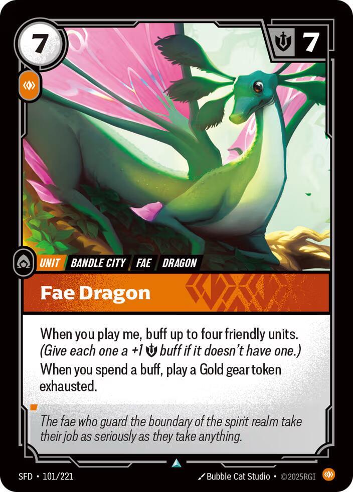 Organized Play Promotional Cards - 101/221 - Fae Dragon - Promo - Foil