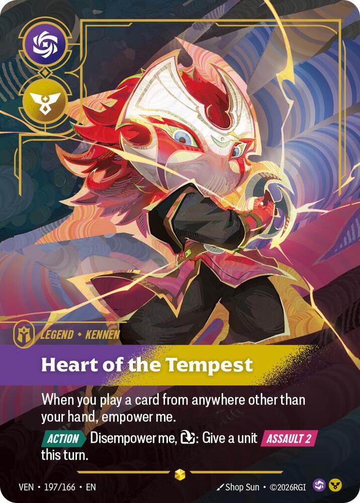 Vendetta - 197/166 - Kennen, Heart of the Tempest (Overnumbered) - Showcase - Foil
