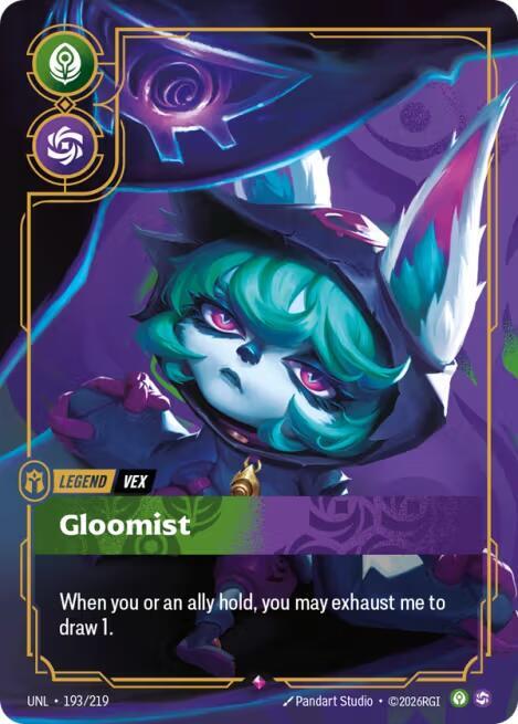 Unleashed - 193/219 - Vex - Gloomist - Rare - Foil