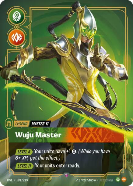Unleashed - 191/219 - Master Yi - Wuju Master - Rare - Foil