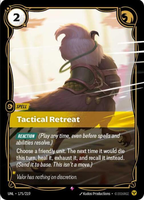 Unleashed - 175/219 - Tactical Retreat - Rare - Foil