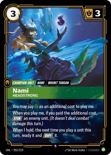 Unleashed - 052/219 - Nami - Headstrong - Rare - Foil
