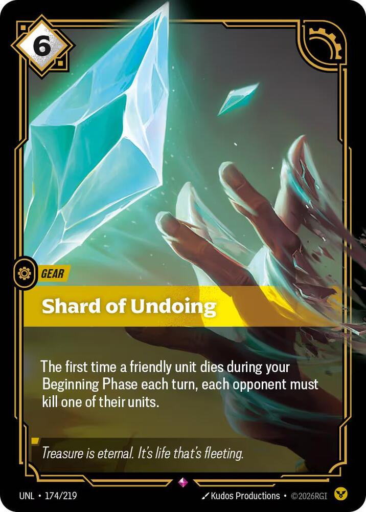Unleashed - 174/219 - Shard of Undoing - Rare - Foil