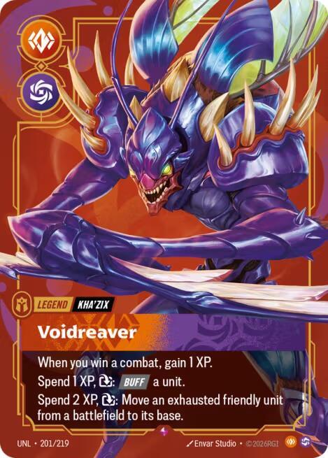 Unleashed - 201/219 - Kha'Zix - Voidreaver - Rare - Foil