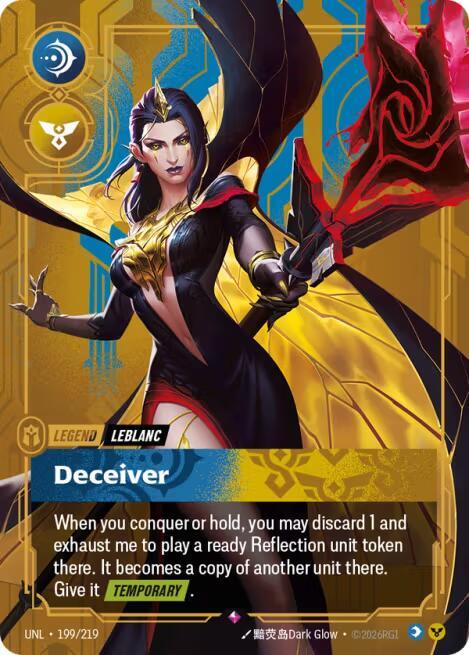 Unleashed - 199/219 - LeBlanc - Deceiver - Rare - Foil
