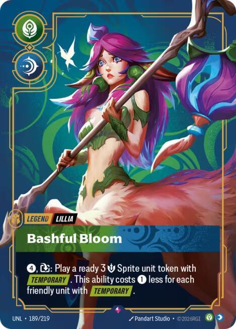 Unleashed - 189/219 - Lillia - Bashful Bloom - Rare - Foil