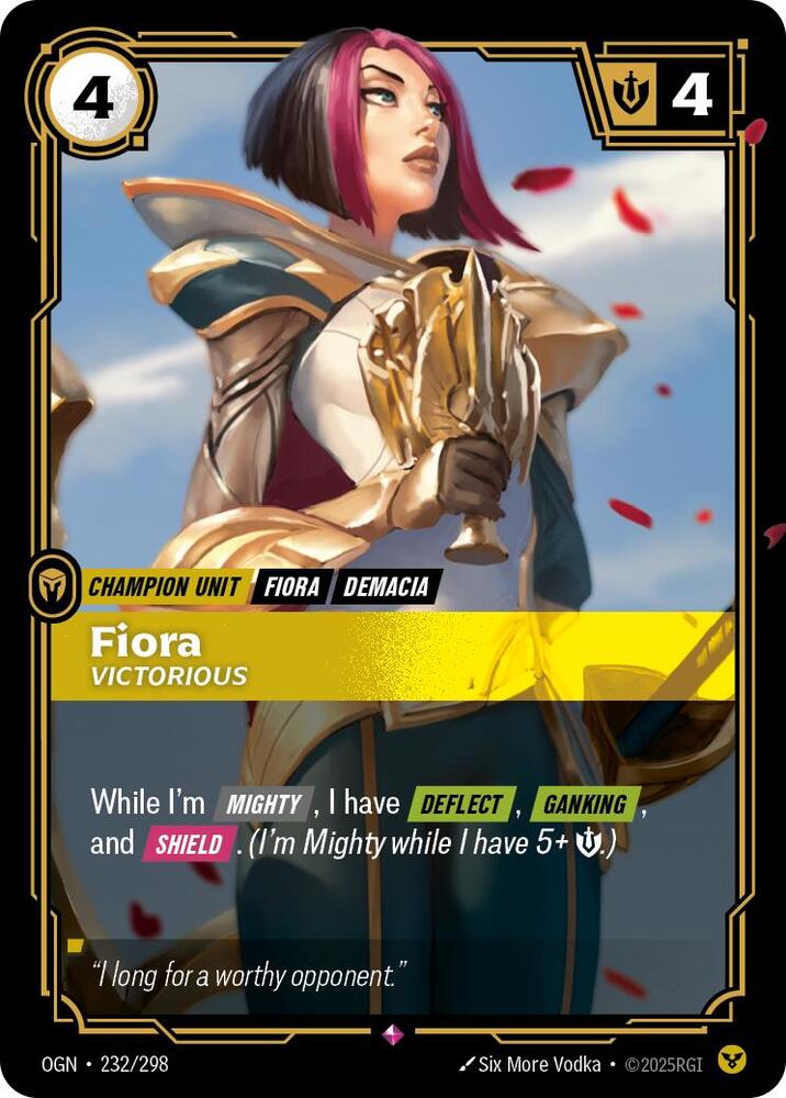 Origins - 232 - Fiora Victorious - Rare - Foil