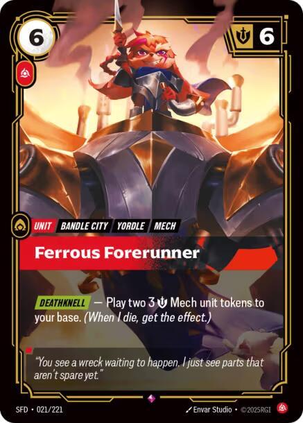 Spiritforged - 021 - Ferrous Forerunner - Rare - Foil