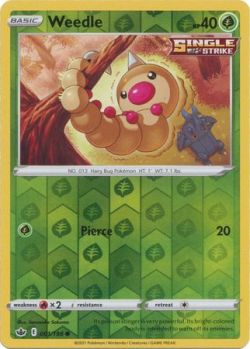Chilling Reign - 001/198 - Weedle - Common Reverse Holo