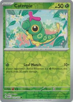 Scarlet & Violet 151 - 010/165 - Caterpie  - Common Reverse Holo