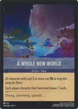 The First Chapter - 195/204 - A Whole New World - Super Rare Cold Foil