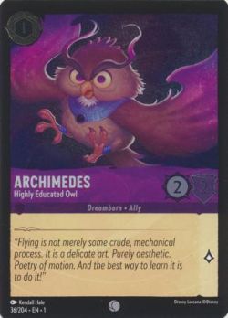 The First Chapter - 036/204 - Archimedes - Highly Educated Owl - Common Cold Foil