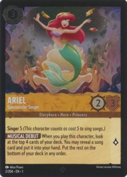 The First Chapter - 002/204 - Ariel - Spectacular Singer - Super Rare Cold Foil