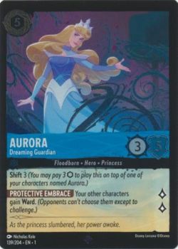 The First Chapter - 139/204 - Aurora - Dreaming Guardian - Super Rare Cold Foil