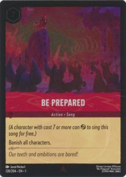 The First Chapter - 128/204 - Be Prepared - Rare Cold Foil